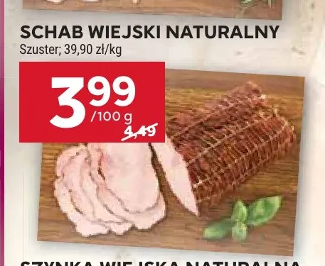 Schab wiejski naturalny Szuster promocja w Stokrotka