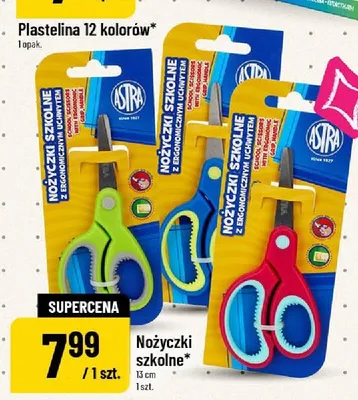 Nożyczki szkolne Astra 13 cm promocja w POLOmarket