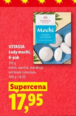 Lody mochi kokos Vitasia 6-pak promocja w Lidl