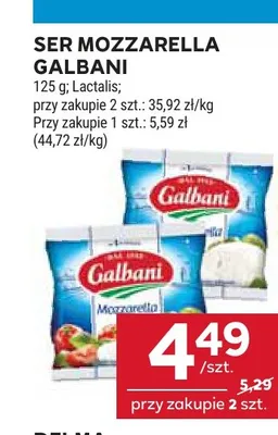 Ser Mozzarella Galbani promocja w Stokrotka