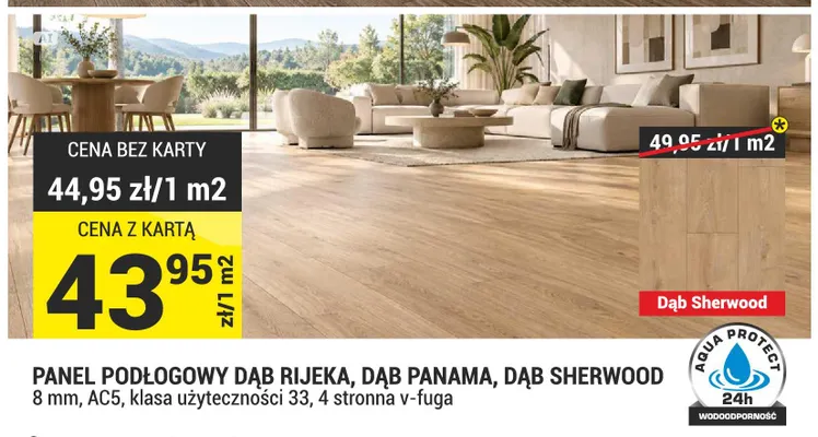 Panel podłogowy Dąb Sherwood promocja w Merkury Market