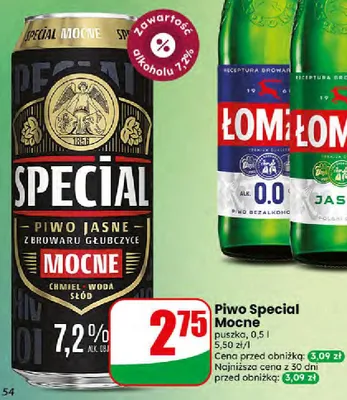Piwo Special Mocne puszka promocja w Dino