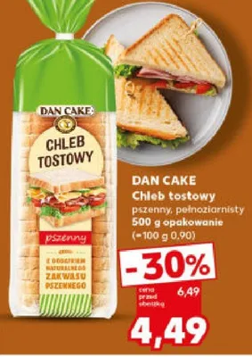 Chleb tostowy pszenny, pełnoziarnisty promocja w Kaufland