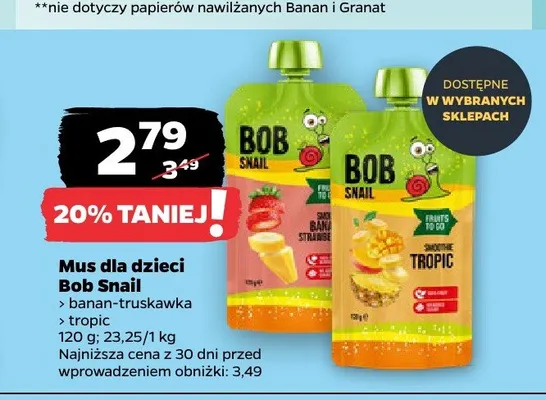 Mus dla dzieci tropic Bob Snail promocja w Netto
