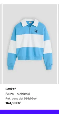 Bluza Levi's niebieski promocja w Lounge by Zalando