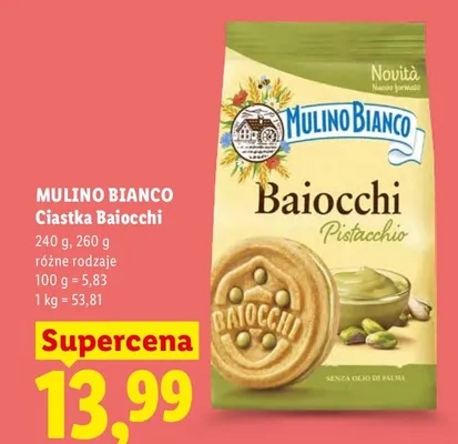 Ciastka Baiocchi Mulino Bianco promocja w Lidl