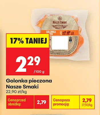 Golonka pieczona Nasze Smaki promocja w Biedronka