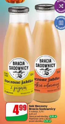 Sok tłoczony Bracia Sadownicy jabłko z pigwą promocja w Dino