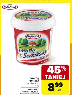 Twaróg sernikowy promocja w Carrefour