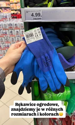 Rękawice ogrodowe promocja w Dino