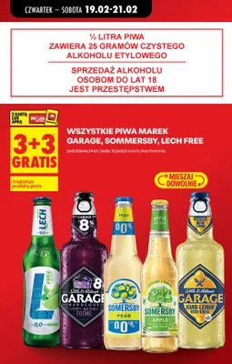 Piwo Lech Free, Garage, Sommersby promocja w Biedronka