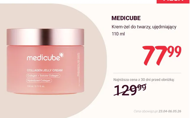 Krem-żel do twarzy ujędrniający Medicube Collagen Jelly Cream promocja w Rossmann