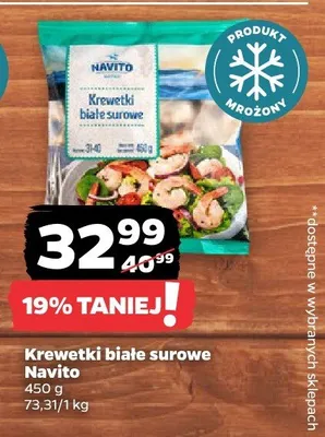 Krewetki białe surowe promocja w Netto