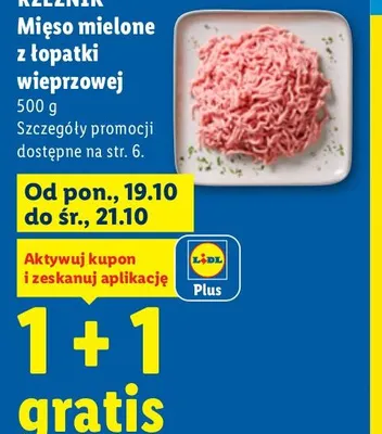 Mięso mielone z łopatki wieprzowej Rzeźnik promocja w Lidl