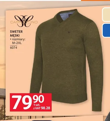 Sweter męski Cappuccino promocja w Selgros