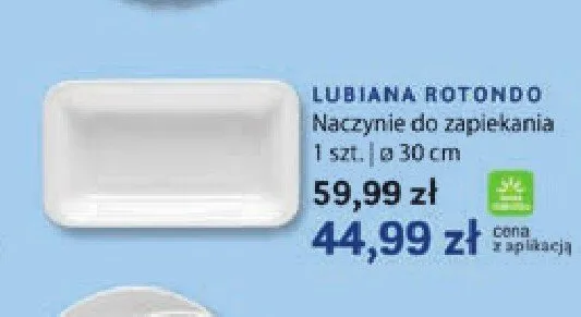 Naczynie do zapiekania Lubiana Rotondo 30 cm promocja w Stokrotka