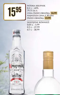 Wódka promocja w Dino