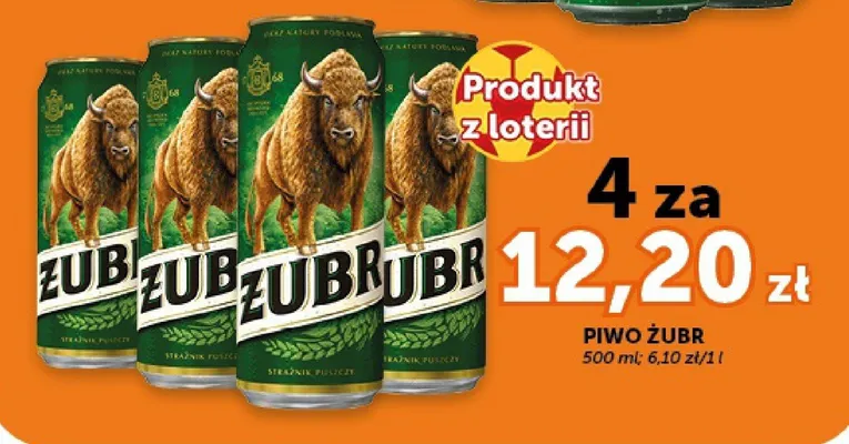 Piwo Żubr promocja w Groszek