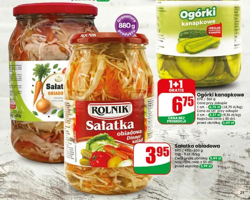 Sałatka obiadowa Rolnik promocja w Dino