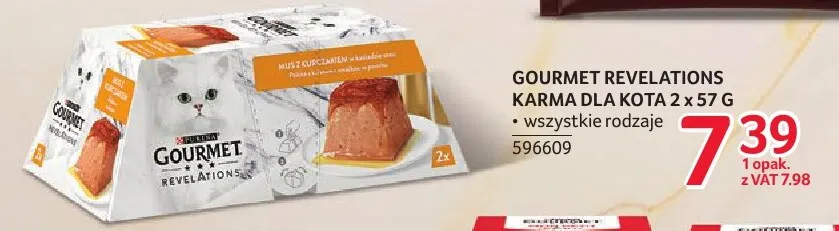 Karma dla kota Gourmet Revelations 2-pak promocja w Selgros