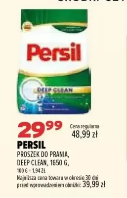 Proszek do prania Deep Clean Persil promocja w Drogerie Natura
