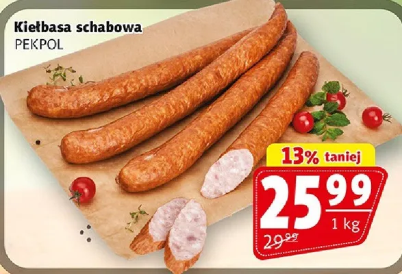 Kiełbasa schabowa promocja w Prim Market