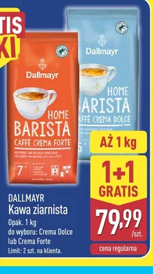 Kawa ziarnista Crema Forte Dallmayr promocja w Aldi