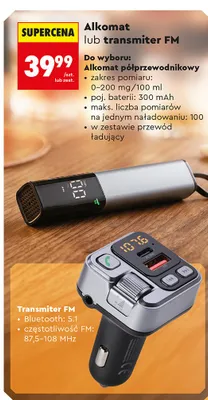 Alkomat lub transmiter FM promocja w Biedronka