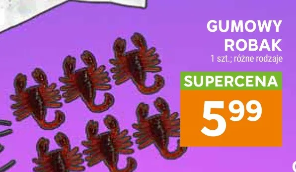 Gumowy robak promocja w Stokrotka