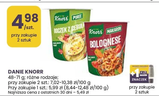 Danie knorr różne rodzaje promocja w Stokrotka
