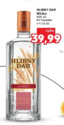Wódka Hlibny Dar 0,7 l promocja w Kaufland