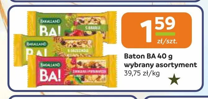 Baton BA 5 Orzechów promocja w Społem Częstochowa