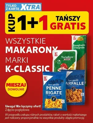 Makaron K-Classic promocja w Kaufland