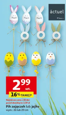 Pik zajączek lub jajko promocja w Auchan