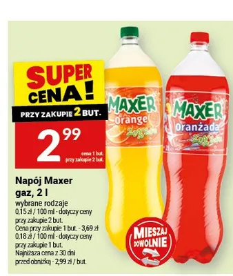 Napój gazowany Orange Maxer promocja w Twój Market