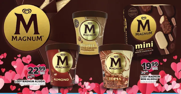 Lody Magnum Mini Algida promocja w Stokrotka