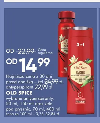 Antyperspiranty i żele pod prysznic Old Spice promocja w Super-Pharm
