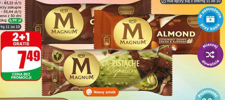Lody na patyku Magnum promocja w Dino