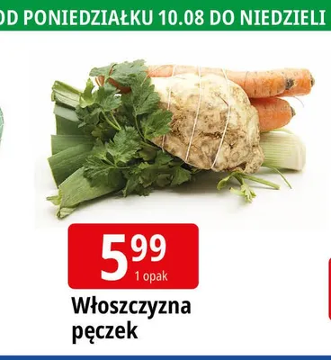 Włoszczyzna pęczek promocja w Leclerc