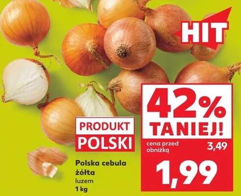 Cebula żółta polska promocja w Kaufland