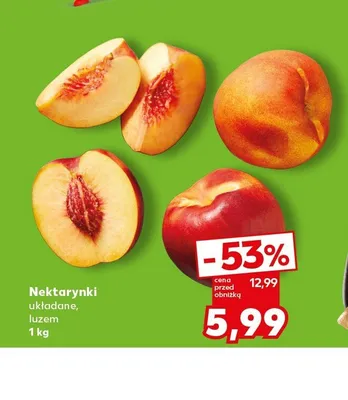 Nektarynki promocja w Kaufland