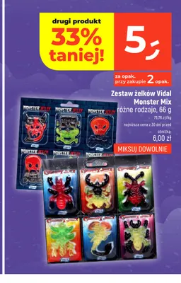 Zestaw żelków Monster Mix Vidal promocja w Dealz
