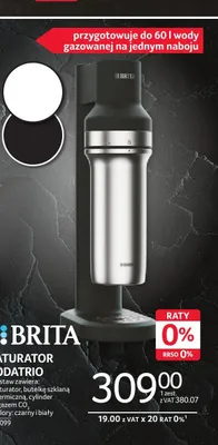 Saturator Sodatrio czarny Brita promocja w Selgros