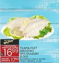 Filet tilapia mrożony bez glazury promocja w Wafelek