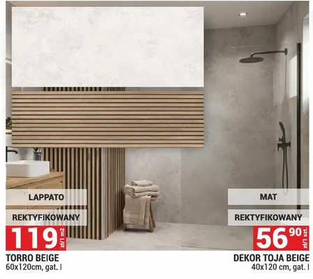 Płytka Dekor Toja Beige promocja w Merkury Market