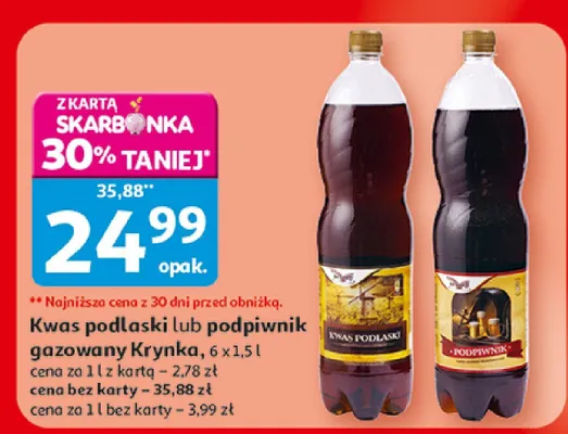 Kwas podlaski Krynka promocja w Auchan