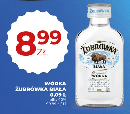 Wódka Żubrówka Biała promocja w Duży Ben