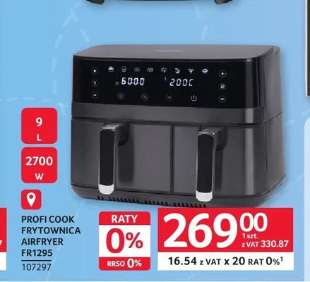 Frytownica Airfryer Profi Cook FR1295 promocja w Selgros