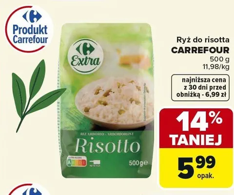 Ryż do risotta Carrefour promocja w Carrefour