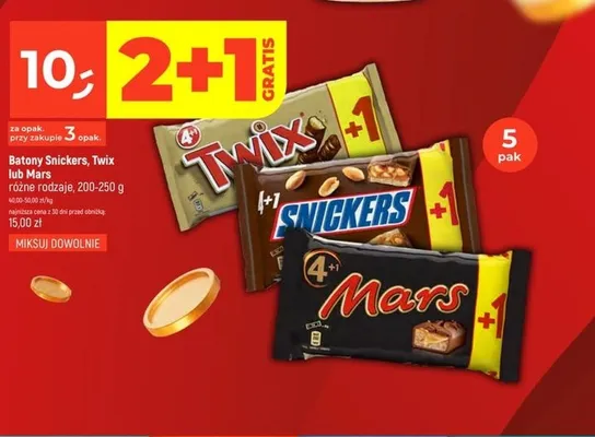 Batony Mars 5-pak promocja w Dealz